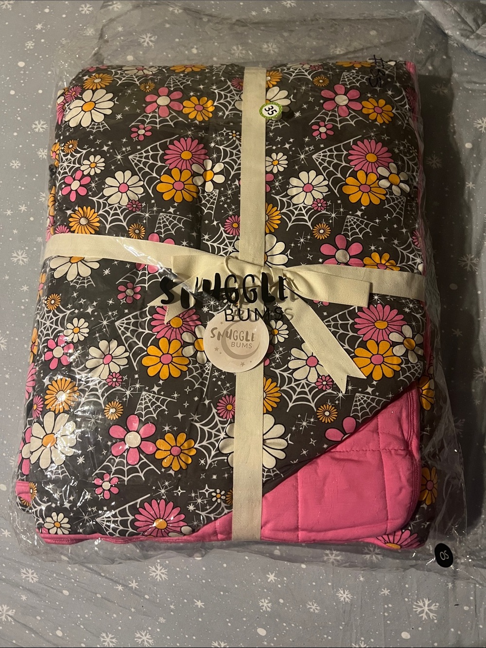 Snuggle Bums Quilted Floral Bamboo Blanket